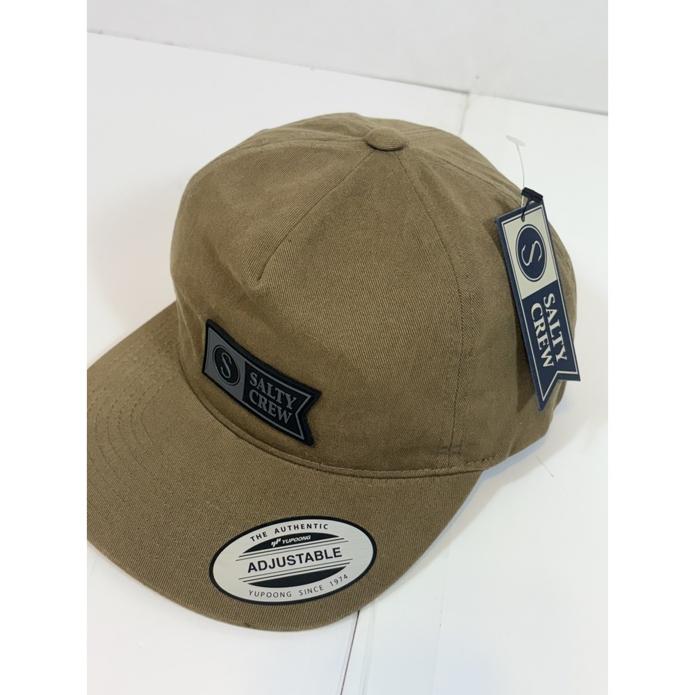 NEW - Salty Crew Olive Green Alpha Hat SnapBack - ADJUSTABLE